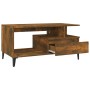 Tavolino da Salotto Rovere Fumo 90x49x45 cm Legno Multistrato