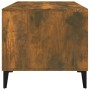 Tavolino da Salotto Rovere Fumo 90x49x45 cm Legno Multistrato