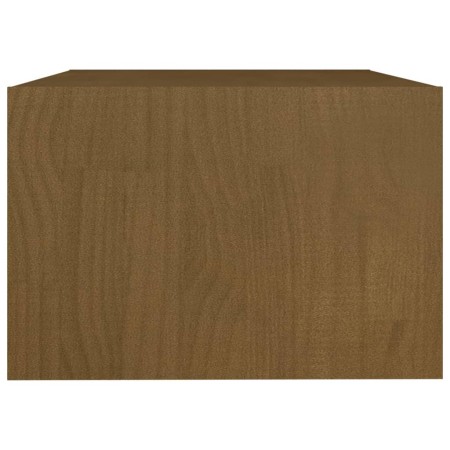 Tavolino da Salotto Miele 75x50x33,5 cm Legno Massello di Pino