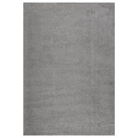 Tappeto Shaggy a Pelo Alto Grigio 160x230 cm