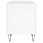 Mobile Porta Dischi Bianco 121x38x48 cm in Legno Multistrato