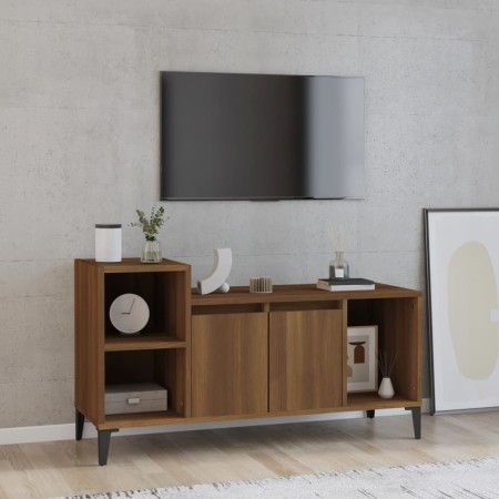 Mobile TV Rovere Marrone 100x35x55 cm in Legno Multistrato