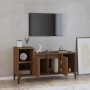 Mobile TV Rovere Marrone 100x35x55 cm in Legno Multistrato