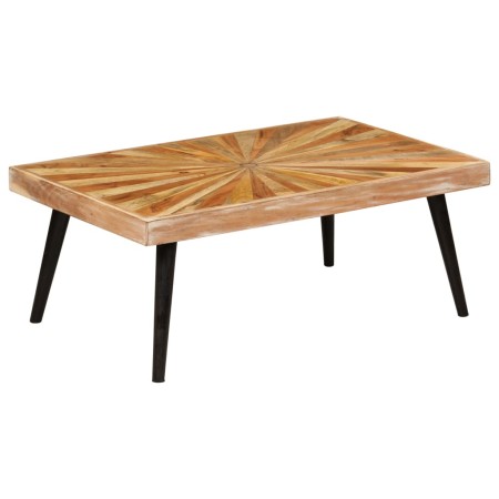 Tavolino da Salotto in Legno Massello di Mango 90x55x36 cm