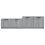 Mobile TV Grigio Sonoma 158,5x36x45 cm in Legno Multistrato