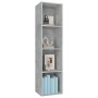 Libreria/Mobile TV Grigio Cemento 36x30x143 cm in Multistrato