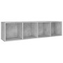 Libreria/Mobile TV Grigio Cemento 36x30x143 cm in Multistrato