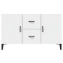 Credenza Bianca 100x36x60 cm in Legno Multistrato