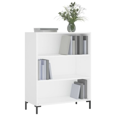 Libreria Bianca 69,5x32,5x90 cm in Legno Multistrato