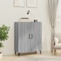 Credenza Grigio Sonoma 70x34x90 cm in Legno Multistrato