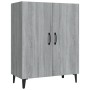 Credenza Grigio Sonoma 70x34x90 cm in Legno Multistrato