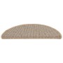 Tappetini per Scale 15 pz Marroni 56x17x3 cm