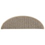 Tappetini per Scale 15 pz Marroni 56x17x3 cm