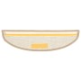 Tappetini per Scale 15 pz Marroni 56x17x3 cm