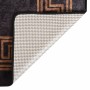 Tappeto Lavabile 80x150 cm Nero e Oro Antiscivolo