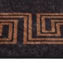 Tappeto Lavabile 80x150 cm Nero e Oro Antiscivolo