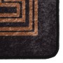 Tappeto Lavabile 80x150 cm Nero e Oro Antiscivolo