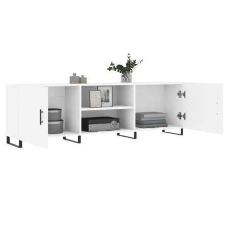 Mobile Porta TV Bianco 150x30x50 cm in Legno Multistrato