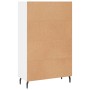 Credenza Bianca 69,5x31x115 cm in Legno Multistrato