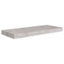 Scaffali a Parete 4 pz Grigio Cemento 60x23,5x3,8 cm in MDF