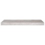 Scaffali a Parete 4 pz Grigio Cemento 60x23,5x3,8 cm in MDF