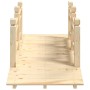 Ponte Giardino Ringhiere 150x67x56cm Legno Massello Abete Rosso