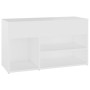 Panca Portascarpe Bianco 103x30x54,5 cm in Truciolato