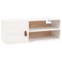 Pensile Bianco 80x30x30 cm in Legno Massello di Pino