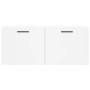 Mobile a Parete Bianco 80x36,5x35 cm in Legno Multistrato