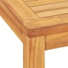 Set da Pranzo da Giardino 7 pz in Legno Massello di Teak