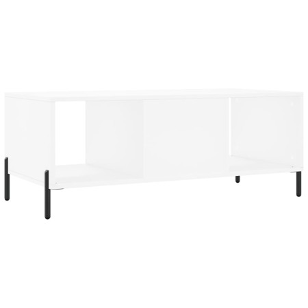 Tavolino da Salotto Bianco 102x50x40 cm in Legno Multistrato