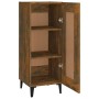 Credenza Rovere Fumo 34,5x34x90 cm in Legno Multistrato