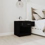 Comodini 2 pz con Cassetto Neri