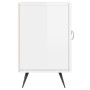 Mobile Porta TV Bianco Lucido 150x30x50 cm in Legno Multistrato