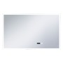 Specchio LED Bagno con Sensore Tattile Schermo Orario 100x60cm