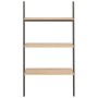 Scaffale Pendente a 3 Livelli Marrone Chiaro e Nero 64x34x116cm