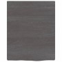 Ripiano Muro Marrone Scuro 40x50x2 cm Massello Rovere Trattato