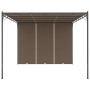 Gazebo da Giardino con Tenda Laterale 4x3x2,25 m Talpa