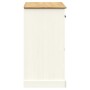 Credenza Cassetti VIGO 113x40x75 cm Legno Massello Pino Bianco