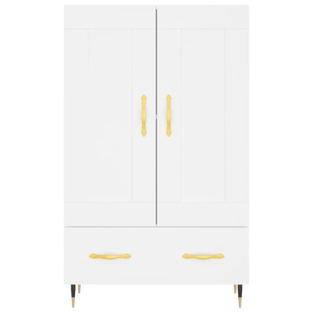 Credenza Bianca 69,5x31x115 cm in Legno Multistrato