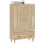 Credenza Rovere Sonoma 70x31x115 cm in Legno Multistrato