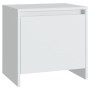 Comodini 2 pz Bianchi 45x34x44,5 cm in Truciolato