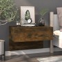 Comodini a Muro 2 pz Rovere Fumo