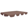 Baldacchino per Dondolo Giardino Marrone 150/130x105/70 cm
