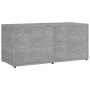 Mobile Porta TV Grigio Cemento 80x34x36 cm Legno Multistrato