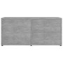 Mobile Porta TV Grigio Cemento 80x34x36 cm Legno Multistrato