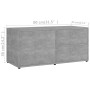 Mobile Porta TV Grigio Cemento 80x34x36 cm Legno Multistrato