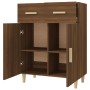 Credenza Rovere Marrone 69,5x34x89 cm in Legno Multistrato