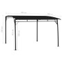 Tenda Parasole da Giardino 3x3x2,55 m Antracite