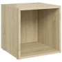 Mobili Porta TV 4pz Rovere Sonoma 37x35x37 cm Legno Multistrato